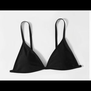 Solid Black Bikini Top